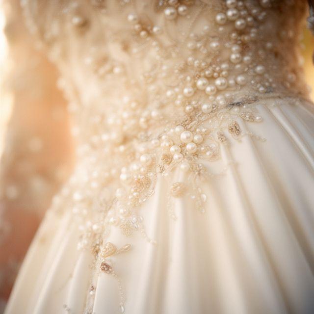 White pearl dress